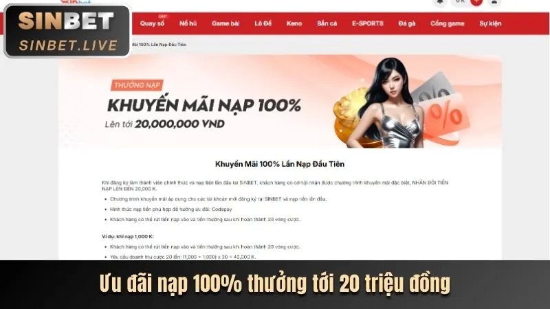 Giao diện ứng dụng w888 win hiển thị các tính năng